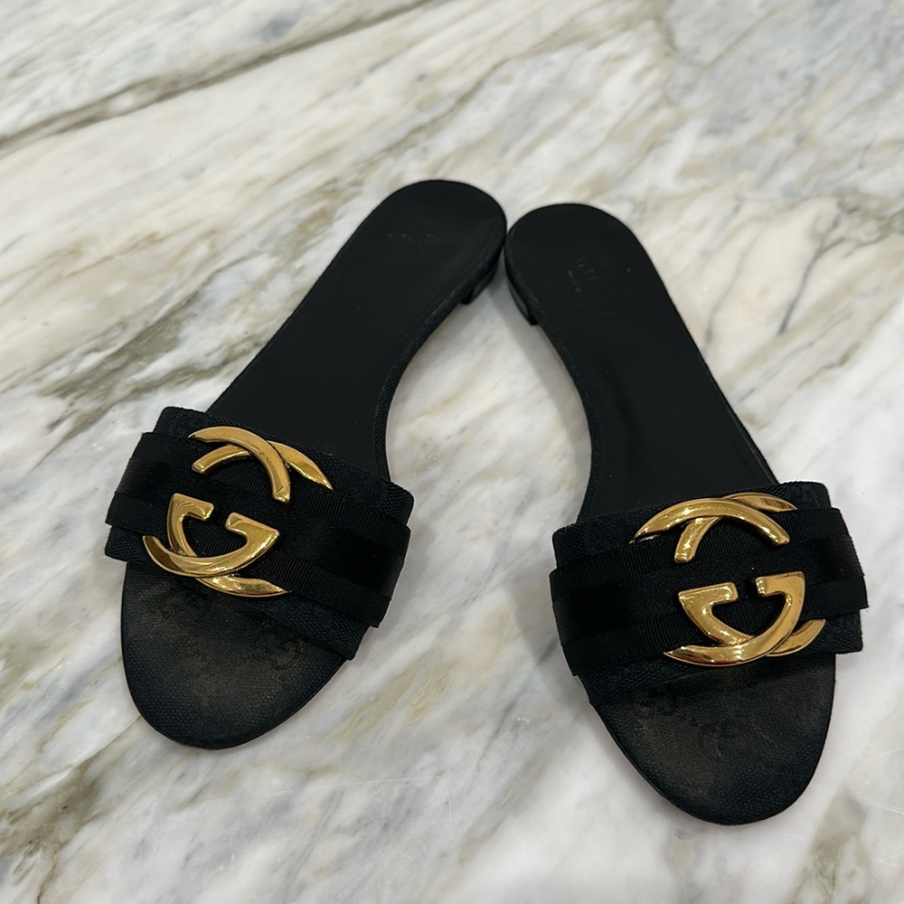 GUCCI NYLON OPACO LUCIDO NERO/BLACK 36 6